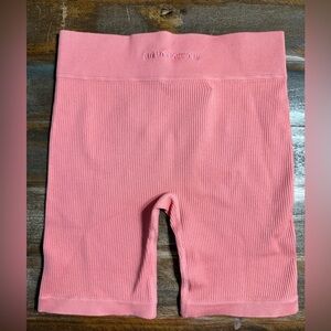 Vibrant Coral Women's Civil No Tomorrow Biker Shorts—NWT